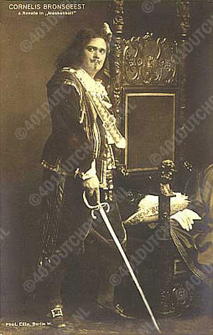 Cornelis Bronsgeest als Renato in Verdi's Un ballo in maschera