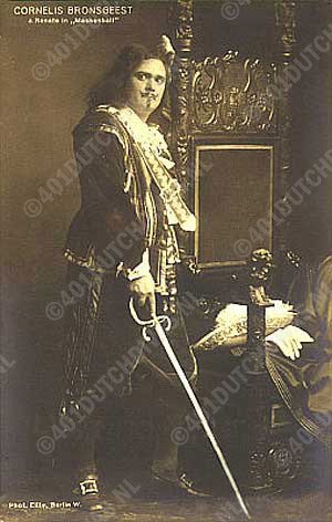 Cornelis Bronsgeest als Renato in Verdi's Un ballo in maschera Cornelis Bronsgeest als Renato in Verdi's Un ballo in maschera