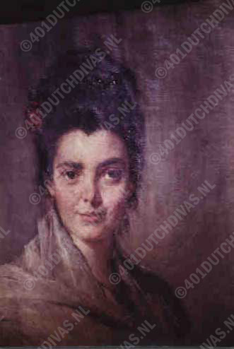 Portret van Cornelie Meysenheim naar een schilderij Portret van Cornelie Meysenheim naar een schilderij