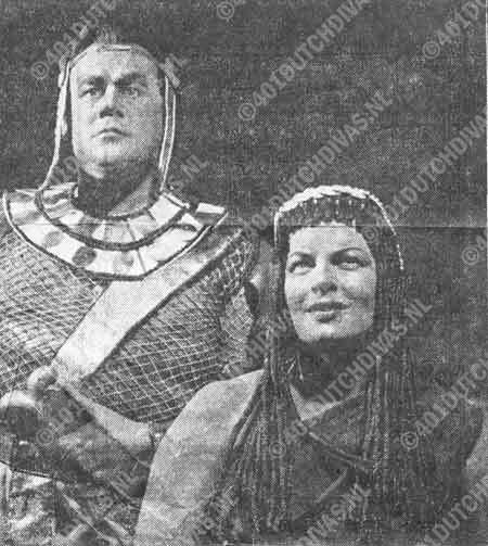 Hans Kaart en Gré Brouwenstijn, Aïda 1960 Hans Kaart en Gré Brouwenstijn, Aïda 1960